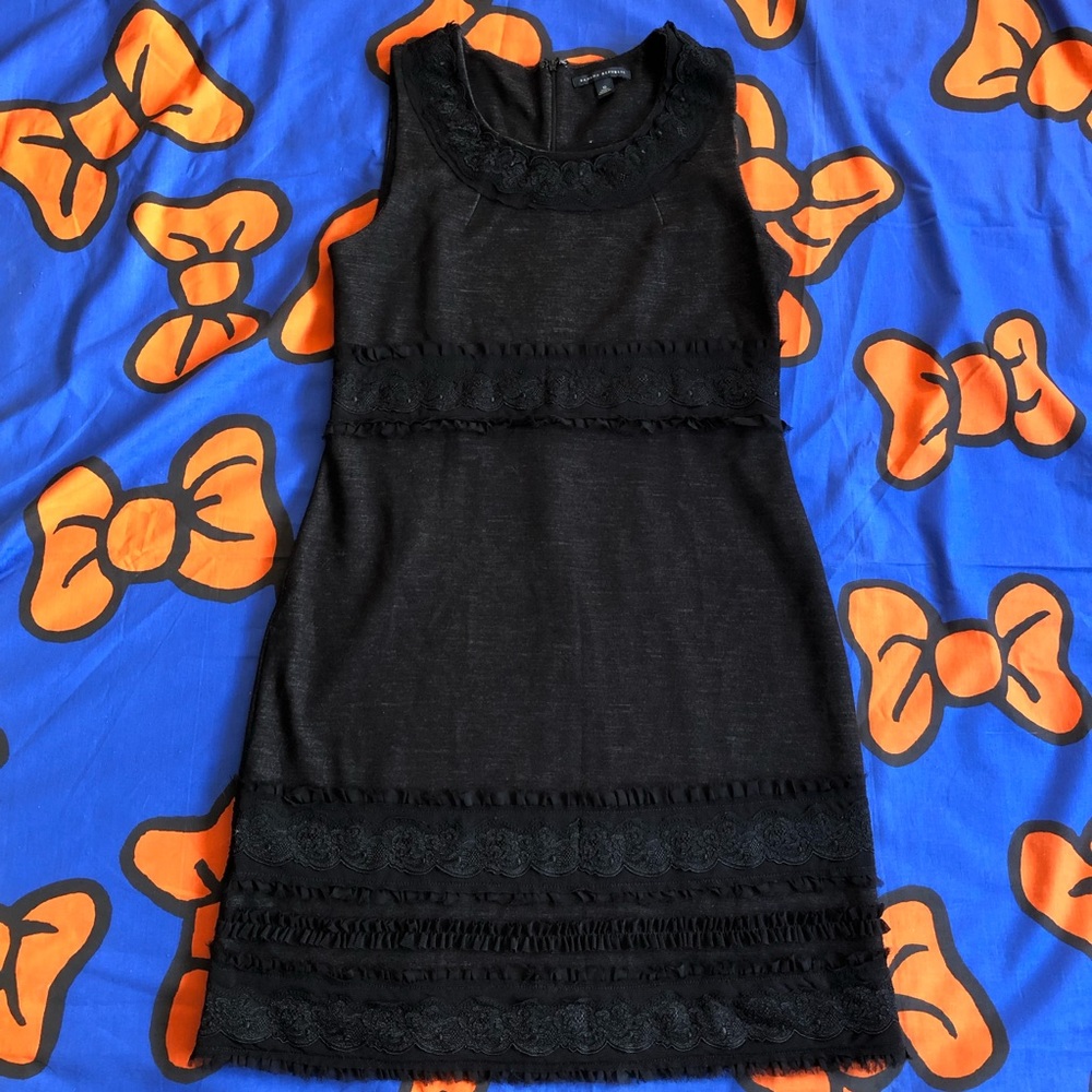 Banana Republic Black Knit Shift Dress Size 10